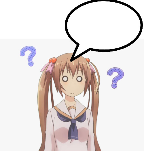 High Quality anime girl question mark Blank Meme Template