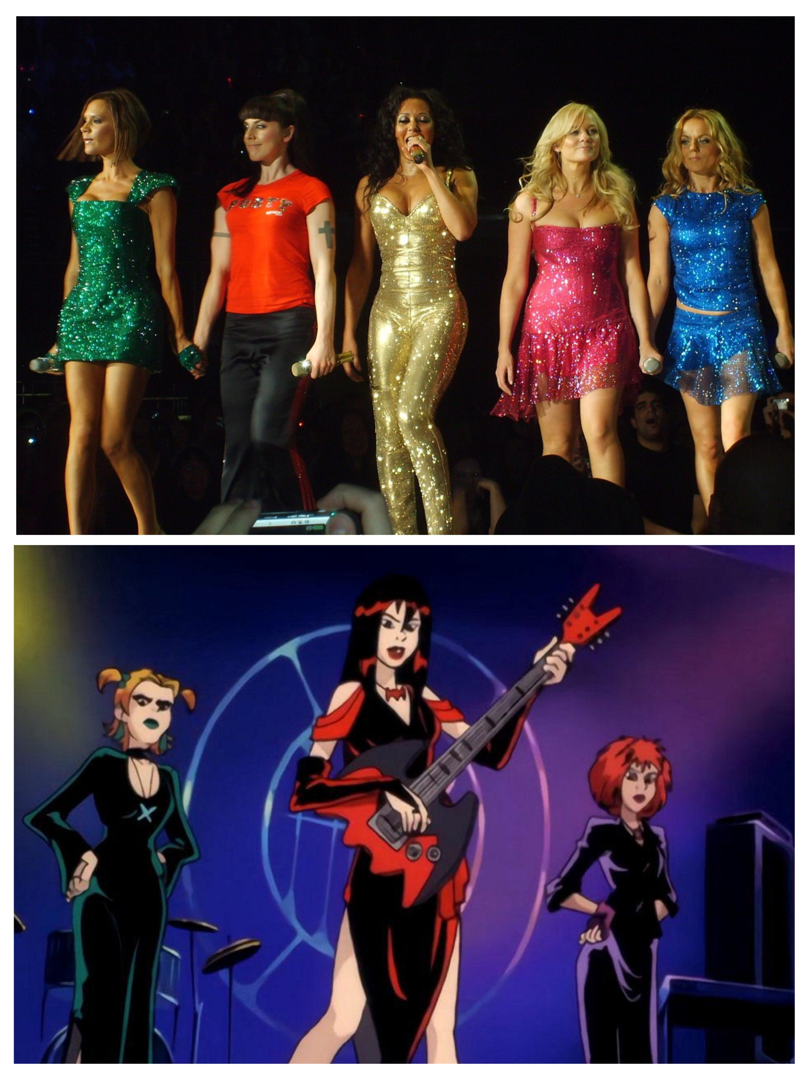 Spice Girls vs Hex Girls Blank Meme Template