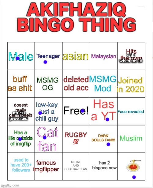 this guy my goat | will when im 16; unless provoked | image tagged in veno bingo | made w/ Imgflip meme maker