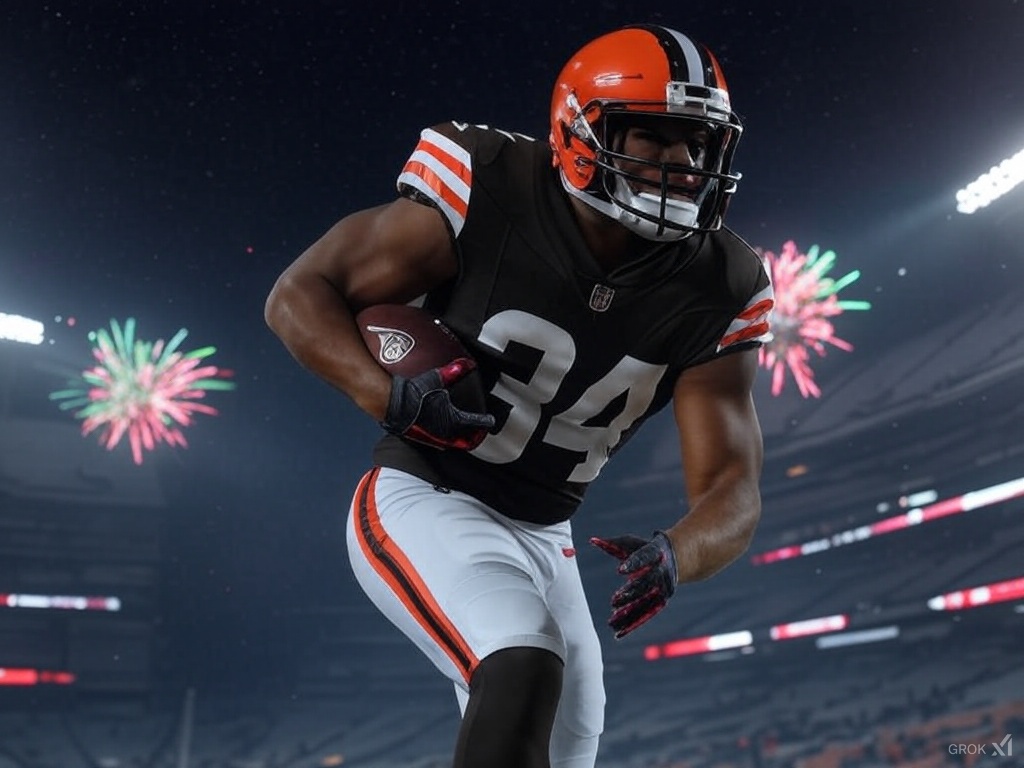Nick Chubb Blank Meme Template