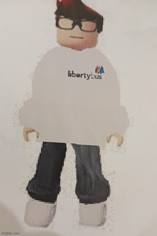 High Quality MC wearing a white LibertyBus shirt Blank Meme Template