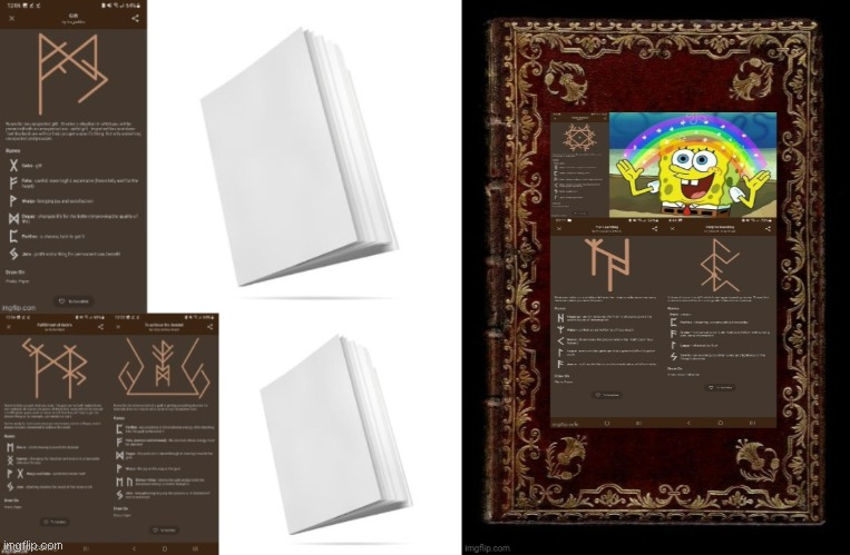 Runes | Learn - Premium Books - Gift x Desire Blank Meme Template