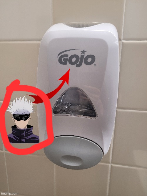 They turned him into SOAP! | image tagged in gojo,soap | made w/ Imgflip meme maker