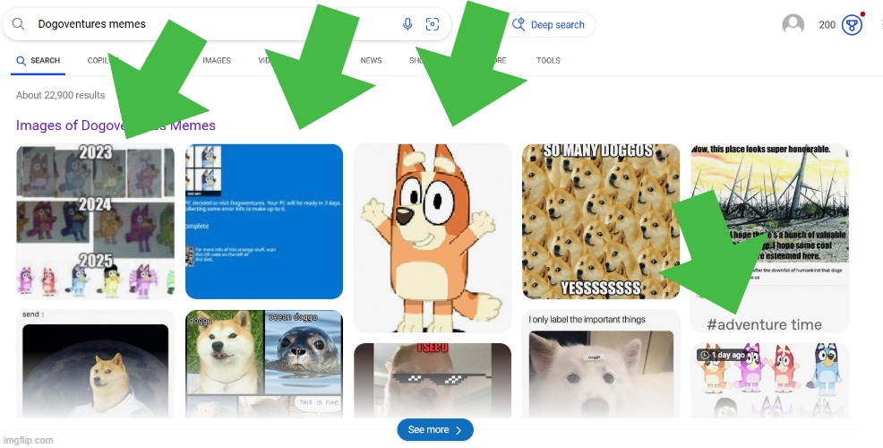If you search up Dogoventures Memes on Bing you will find FOUR DOGOVENTURES MEME TEMPLATES | made w/ Imgflip meme maker