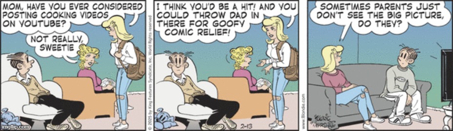 Blondie | image tagged in comics | made w/ Imgflip meme maker