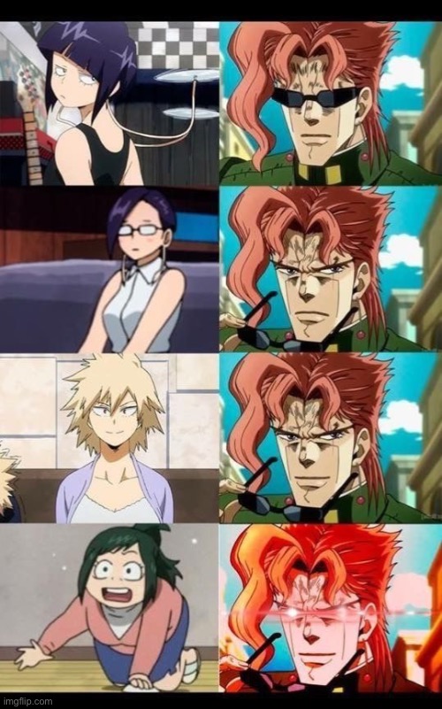 The milf meter | image tagged in boku no hero academia,jojo's bizarre adventure | made w/ Imgflip meme maker