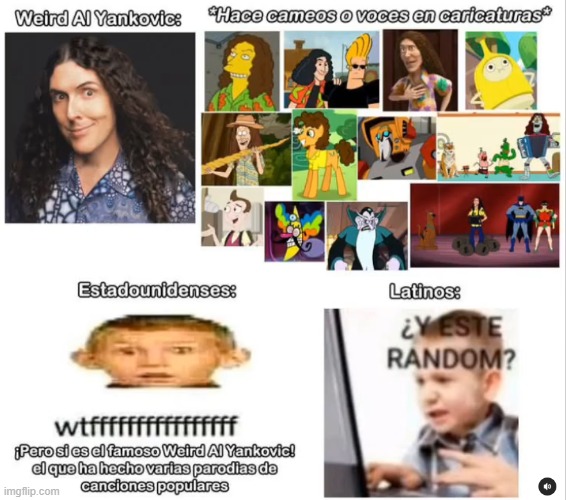 A random Weird Al Spanish meme I found in Instagram | made w/ Imgflip meme maker