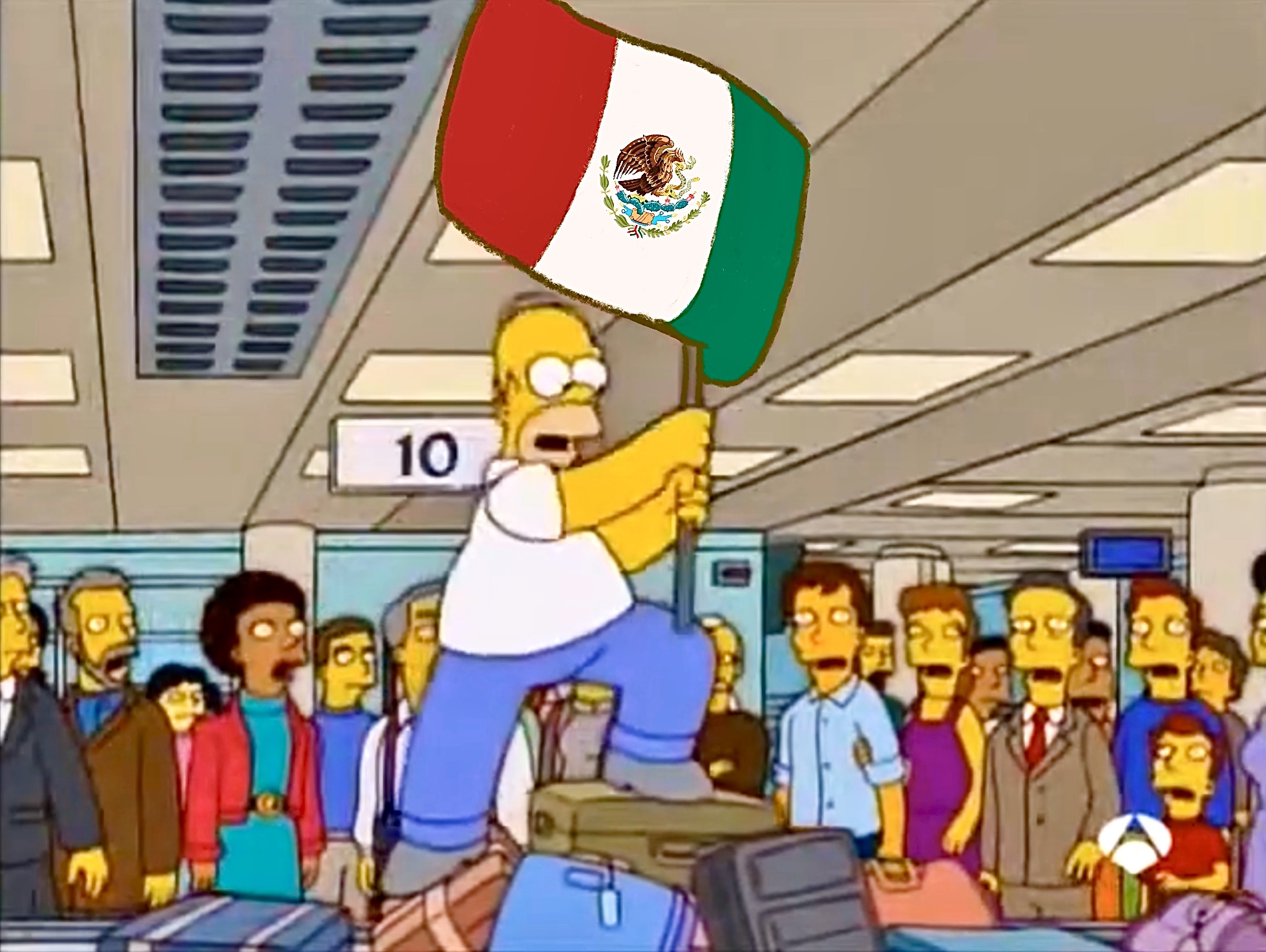High Quality Mi país Homero mexico Blank Meme Template