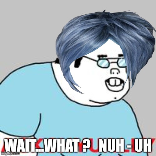 ackchyually | WAIT...WHAT ?   NUH - UH | image tagged in ackchyually | made w/ Imgflip meme maker