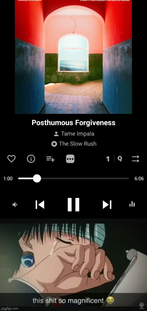 this song is straight up addictive holy shit | image tagged in this shit so magnificent | made w/ Imgflip meme maker