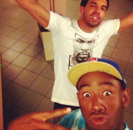 New tempppp | image tagged in tyler the creator and drake | made w/ Imgflip meme maker