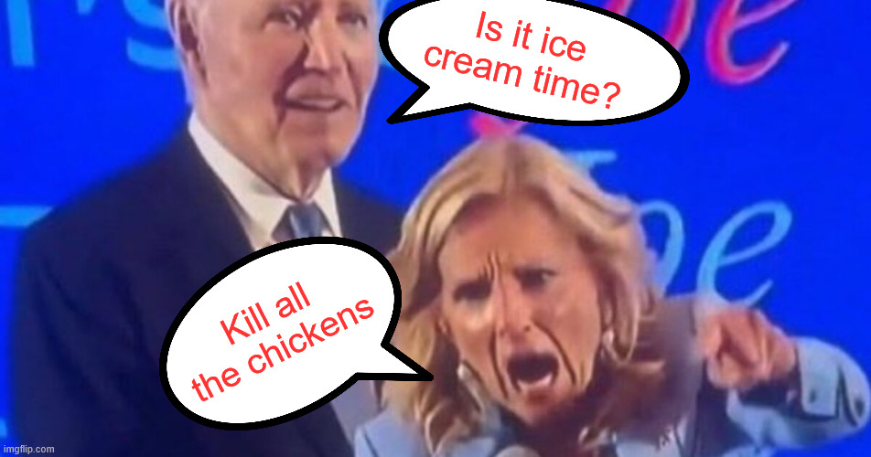 Is it ice cream time? Kill all the chickens | made w/ Imgflip meme maker