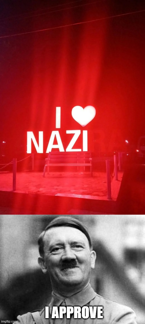 He Loves it | I APPROVE | image tagged in adolf hitler | made w/ Imgflip meme maker