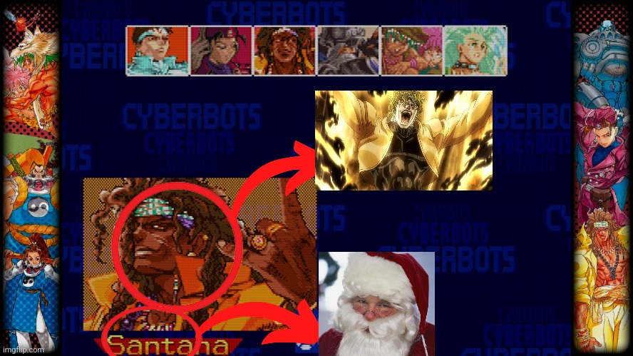 Aw hell nah what is santa and Dio doing in my copy of capcom fighting collection | image tagged in capcom | made w/ Imgflip meme maker