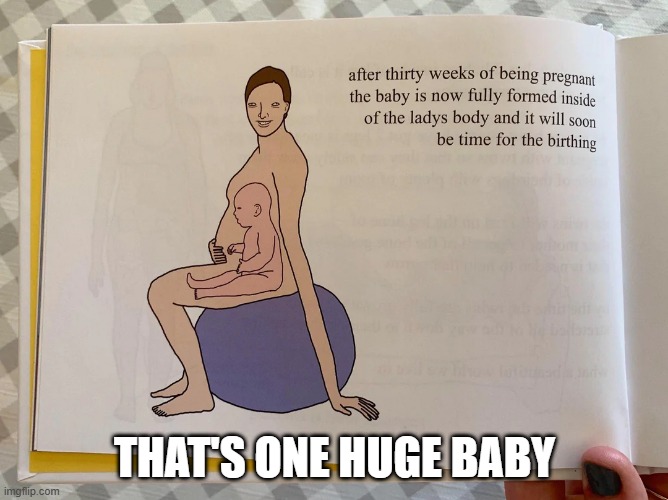 Huge Baby | THAT'S ONE HUGE BABY | image tagged in cursed image | made w/ Imgflip meme maker