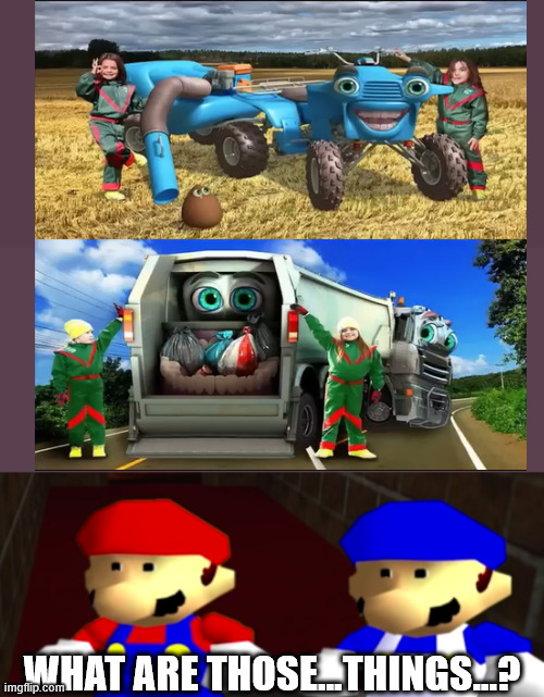 Cars if it was peak (not exactly) | WHAT ARE THOSE...THINGS...? | image tagged in smg4 | made w/ Imgflip meme maker