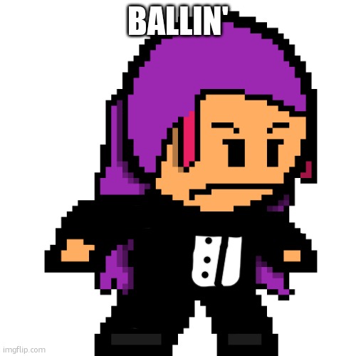 rubbish drawing | BALLIN' | image tagged in naomi / echo | made w/ Imgflip meme maker