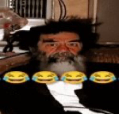 High Quality goofy ahh saddam hussein Blank Meme Template