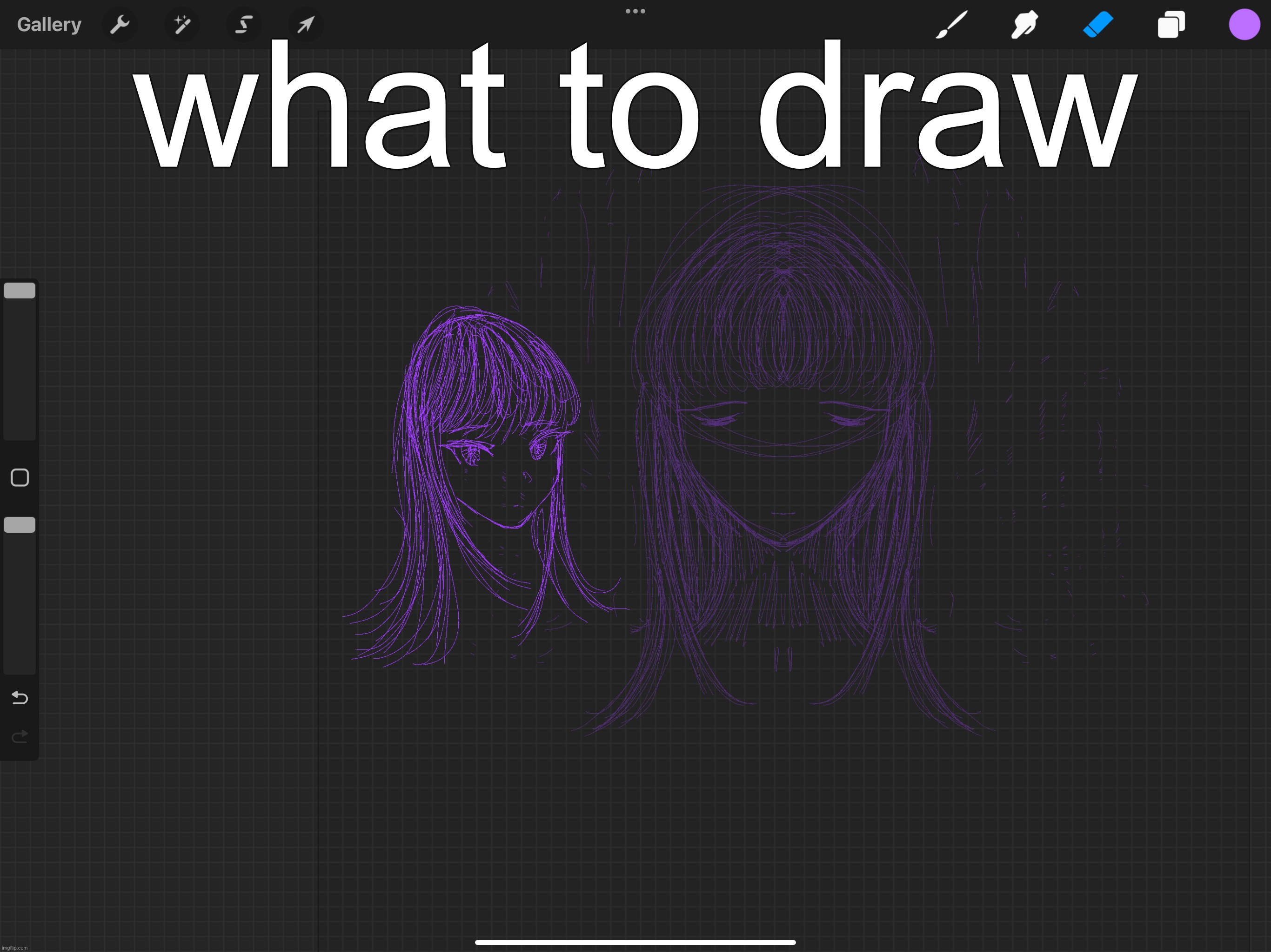 what to draw | made w/ Imgflip meme maker