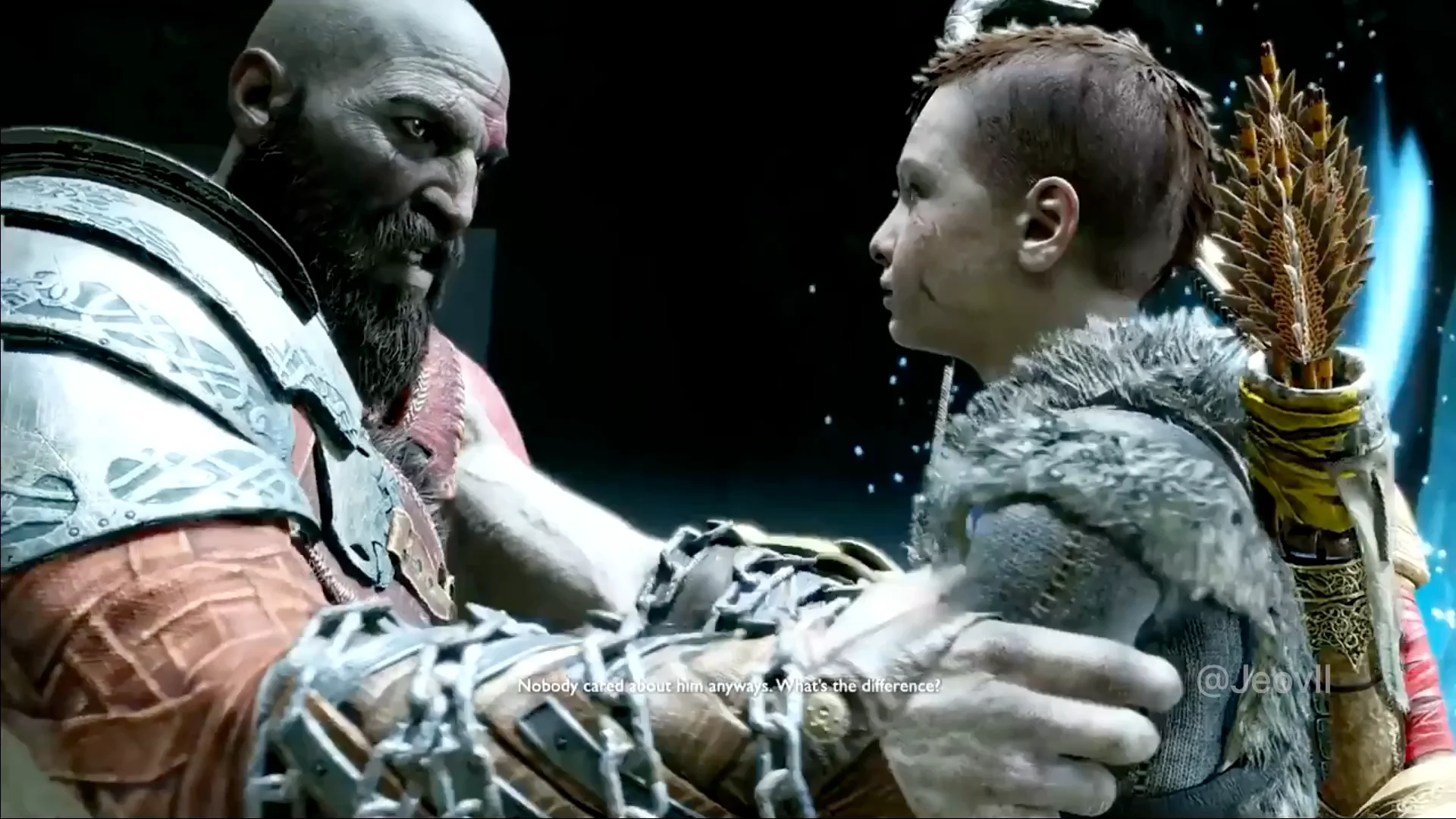 High Quality Kratos: "There are consequences for X" meme Blank Meme Template