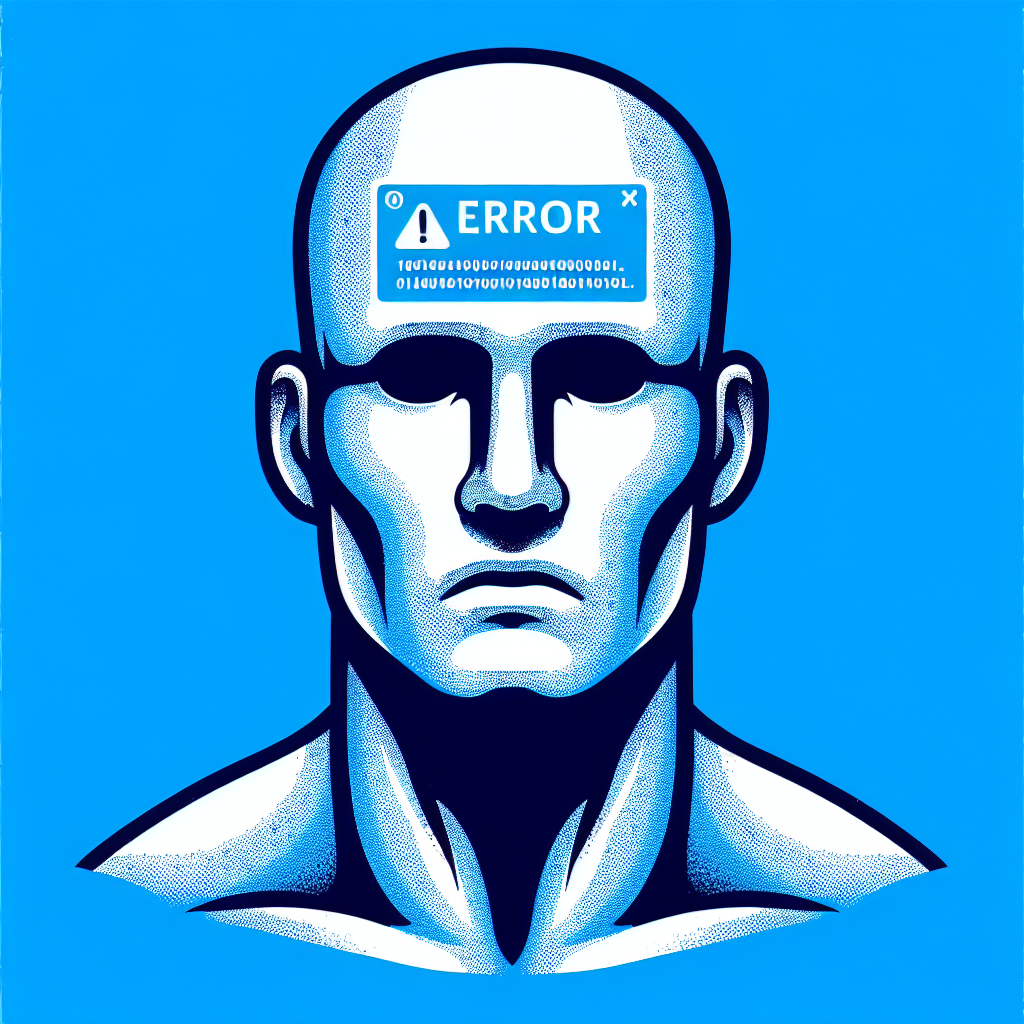 mage with "windows blue screen of death" as a face Blank Meme Template