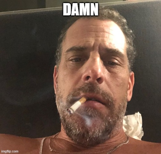 Hunter Biden | DAMN | image tagged in hunter biden | made w/ Imgflip meme maker