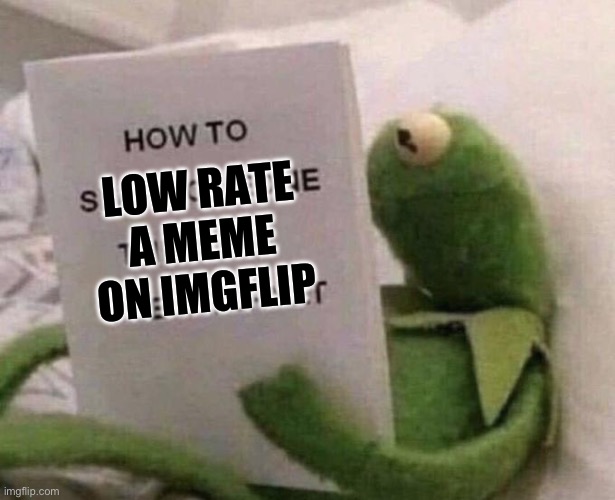 Kermit How to slap someone through the internet | LOW RATE A MEME ON IMGFLIP | image tagged in kermit how to slap someone through the internet | made w/ Imgflip meme maker