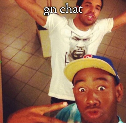 tyler the creator and drake | gn chat | image tagged in tyler the creator and drake | made w/ Imgflip meme maker