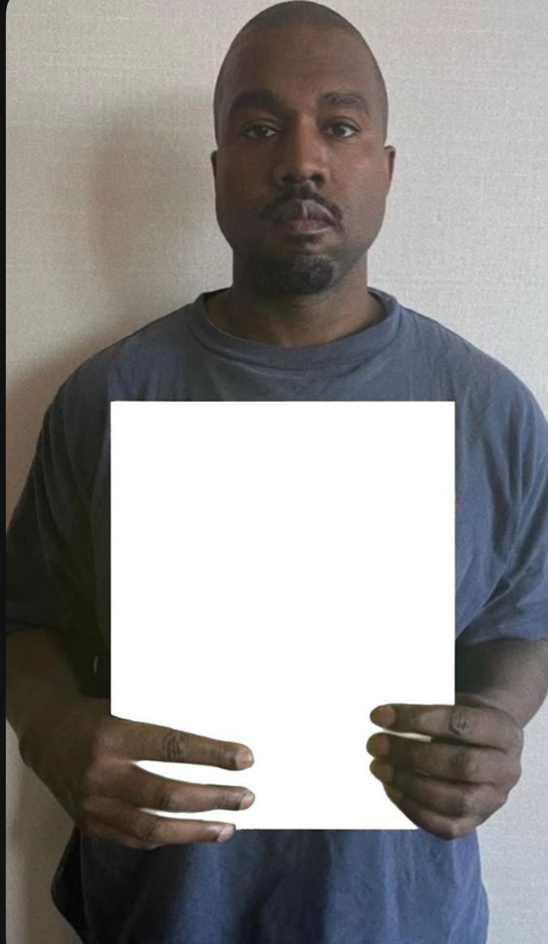 Kanye blank paper Blank Meme Template