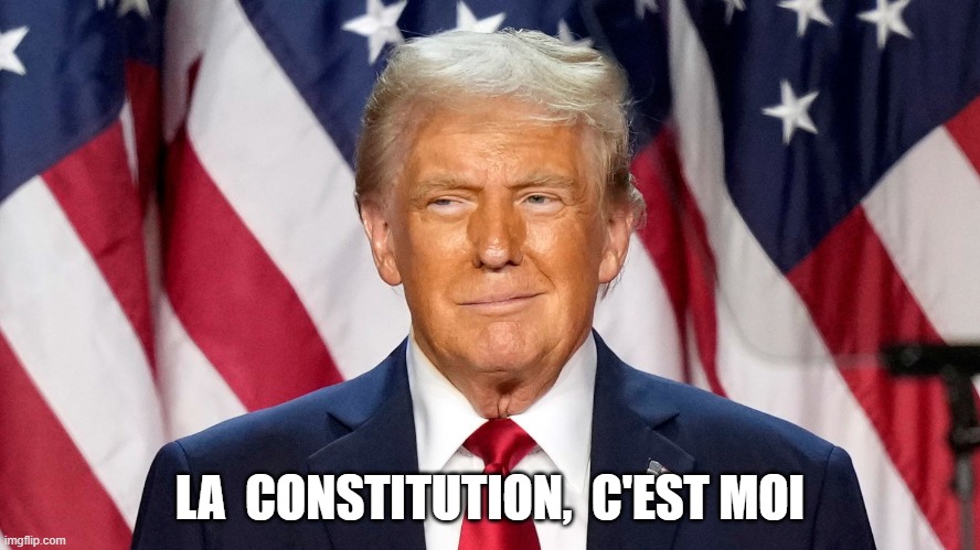 Constitutional Integrity | LA  CONSTITUTION,  C'EST MOI | made w/ Imgflip meme maker