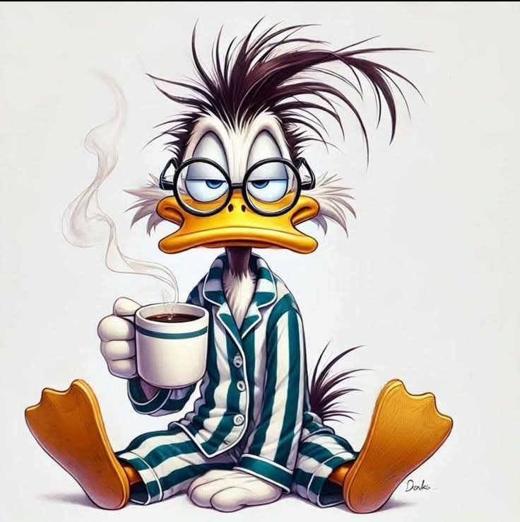 Coffe Duck Blank Meme Template
