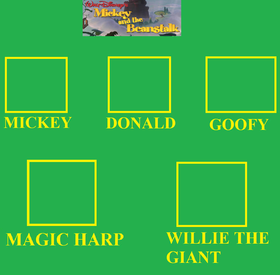 mickey and the beanstalk Blank Meme Template