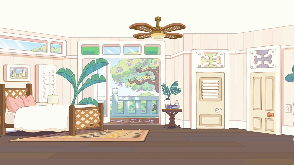 Bluey Bedroom Blank Meme Template