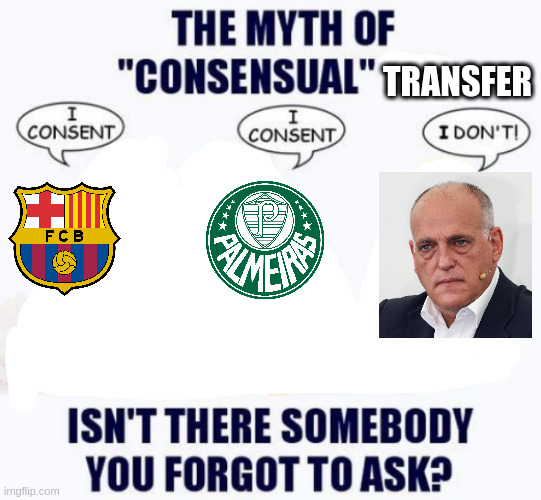 The Myth of Consensual X (Blank) | TRANSFER | image tagged in the myth of consensual x blank | made w/ Imgflip meme maker