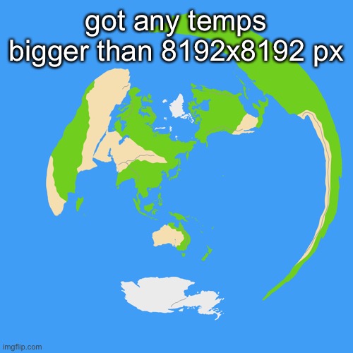 World map centered on Tokyo | got any temps bigger than 8192x8192 px | image tagged in world map centered on tokyo | made w/ Imgflip meme maker