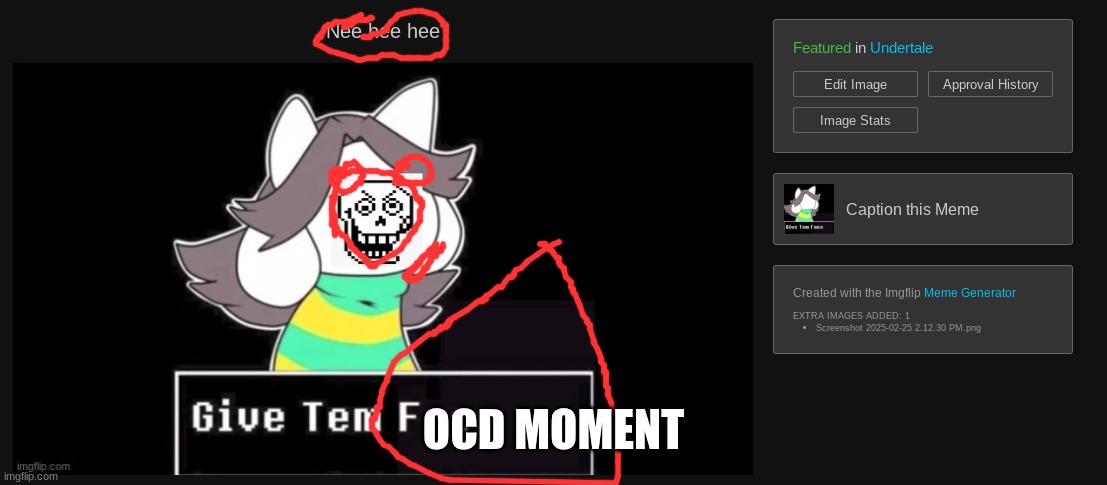 OCD MOMENT | made w/ Imgflip meme maker