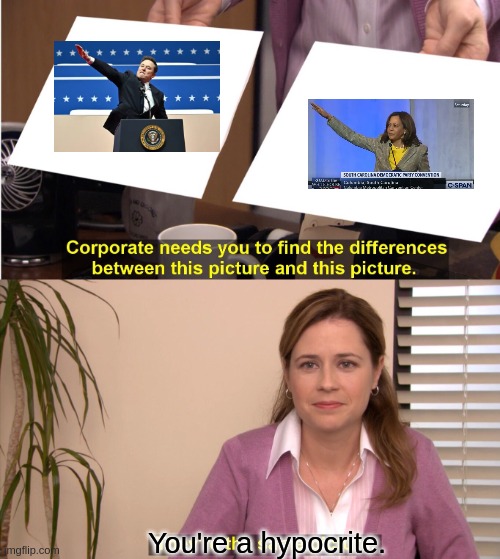 They're The Same Picture | You're a hypocrite. | image tagged in memes,they're the same picture | made w/ Imgflip meme maker