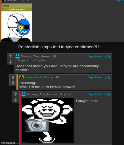 i am confused, | image tagged in flowey,undertale,gaster,undyne | made w/ Imgflip meme maker