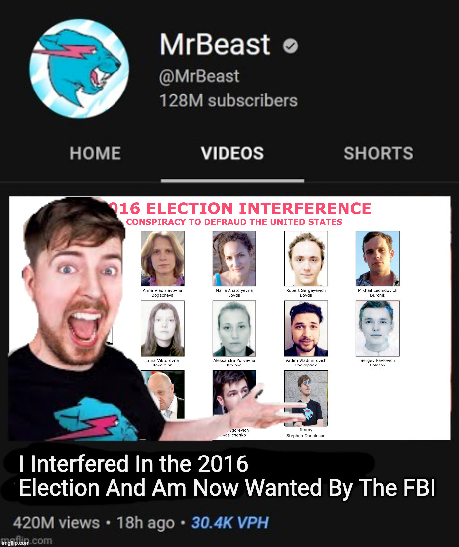 New MrBeast video | Jimmy Stephen Donaldson | made w/ Imgflip meme maker