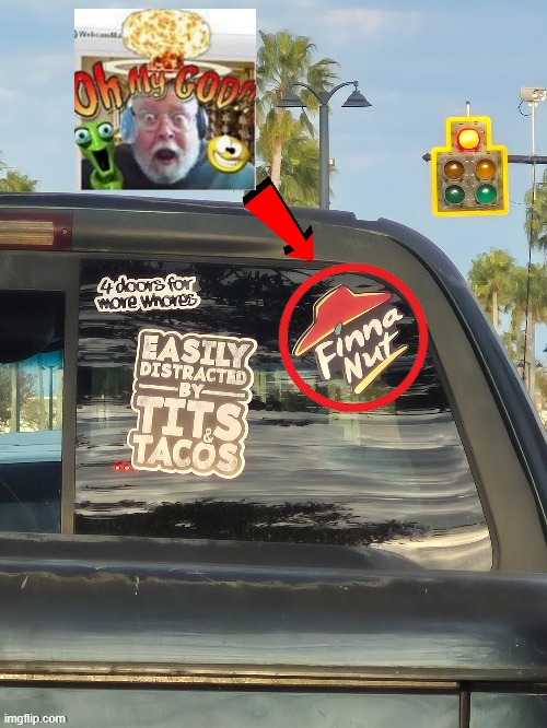 saw this while my mom was driving btw | image tagged in stupid truck | made w/ Imgflip meme maker