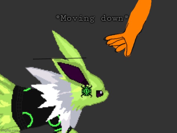 What the Orange hand doin'? | *Moving down* | image tagged in orange,hand,colt,idk what to put here | made w/ Imgflip meme maker