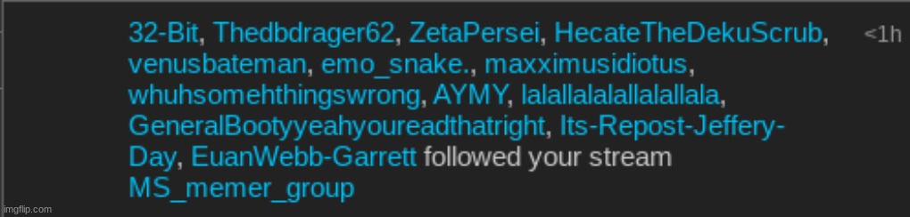 chat I was 12000th follower | made w/ Imgflip meme maker