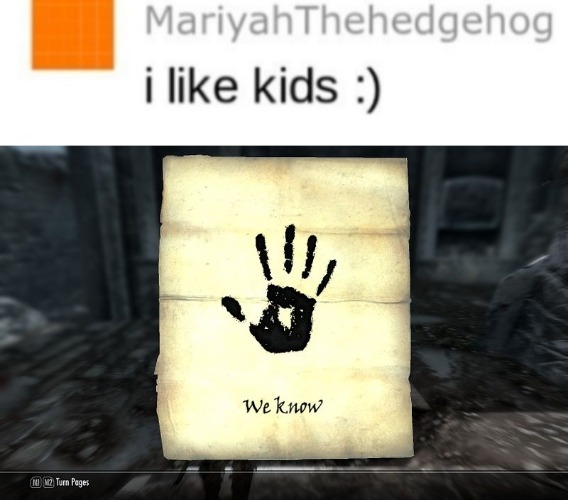 image tagged in skyrim we know | made w/ Imgflip meme maker