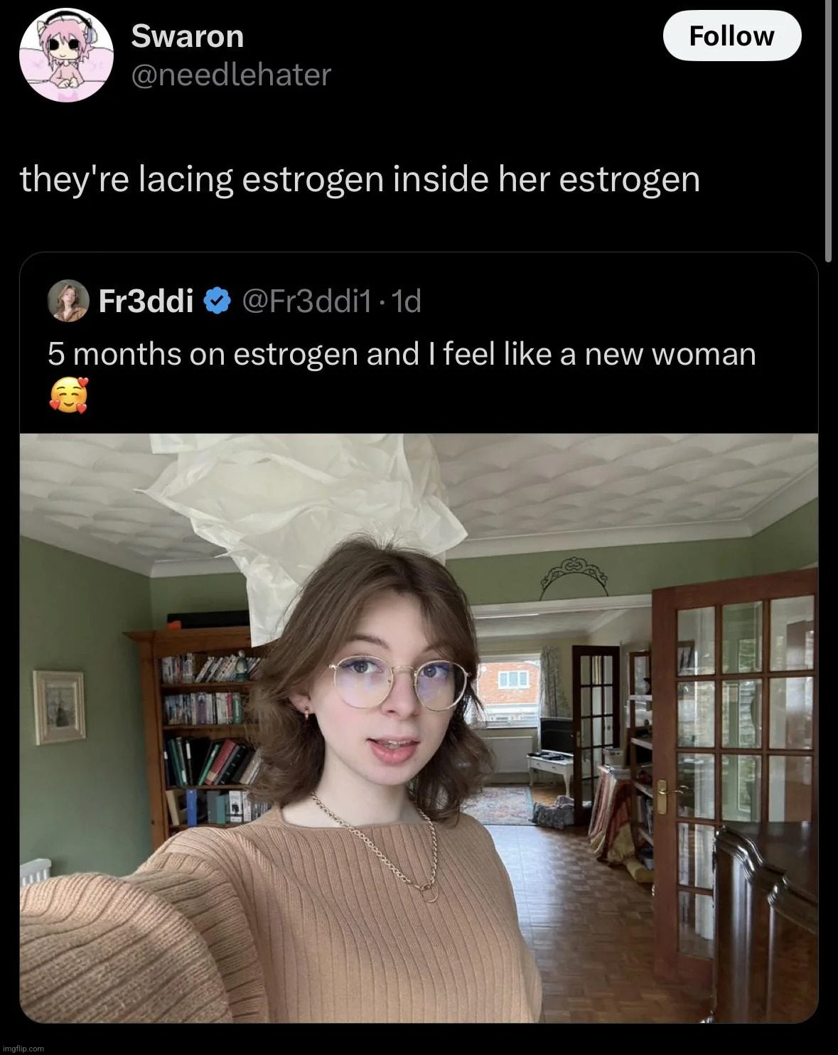 NOT THE ESTROGEN | made w/ Imgflip meme maker