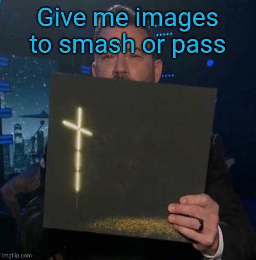 Jimmy Kimmel holding Knocked Loose vinyl | Give me images to smash or pass | image tagged in jimmy kimmel holding knocked loose vinyl | made w/ Imgflip meme maker
