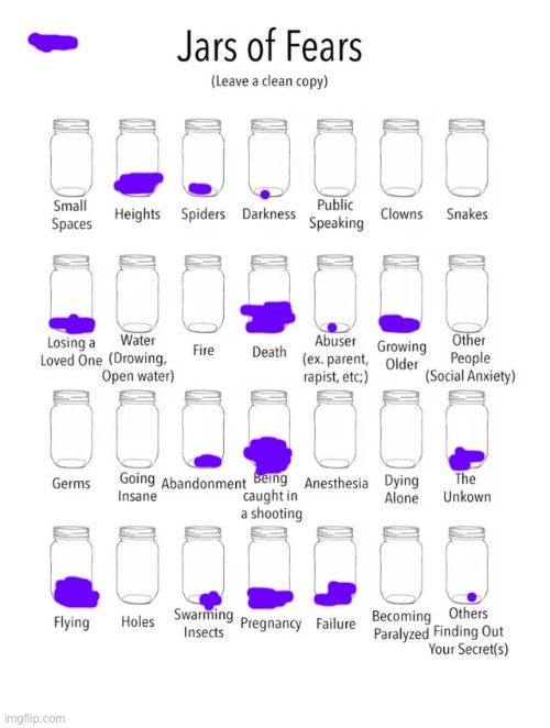 im not scared of much lol | image tagged in jar of fears clear version | made w/ Imgflip meme maker