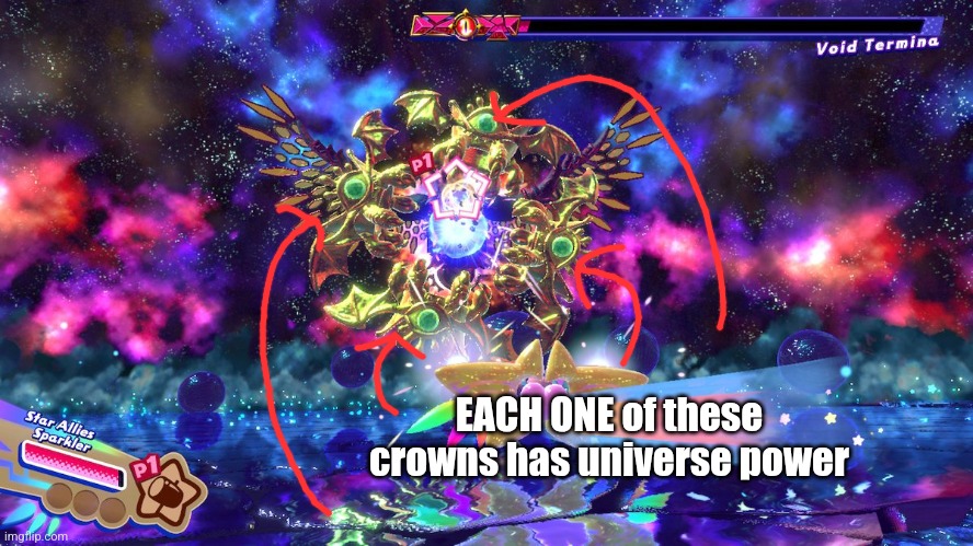 EACH ONE of these crowns has universe power | made w/ Imgflip meme maker