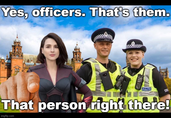 Yes, officers. That's them. That person right there! | made w/ Imgflip meme maker