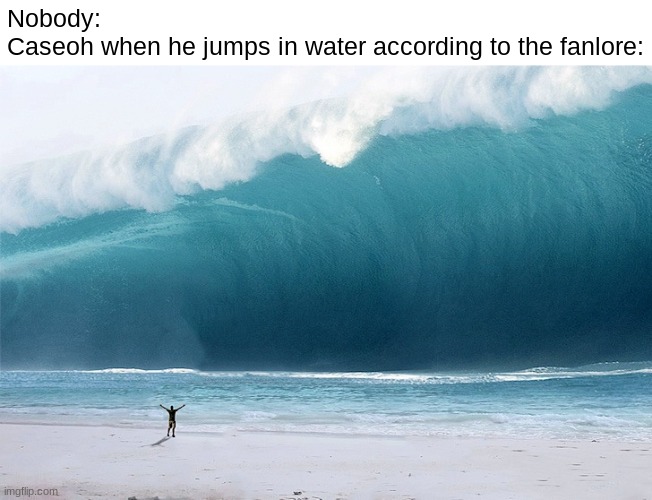 TSUNAMIIIIIIIIIIIIIIIIIIIIIIIIIIIIIIIIIIIIIIIIIIIIIIIIIIIIIIIIIIIIIIIIIIIIIIIIIIIIIIIIIIIIIIIIIIIIIIIIIIIIIIIIIIIIIIIIIIIIIIIIII | Nobody:
Caseoh when he jumps in water according to the fanlore: | image tagged in tsunami,caseoh,funny,memes,caseohfandomcore | made w/ Imgflip meme maker