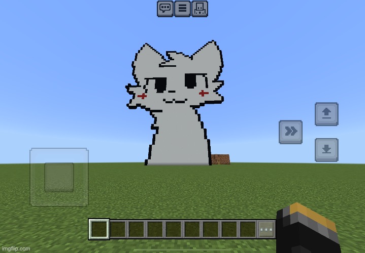 Shit I built in Minecraft instead of focusing on class (not a furry, trust :3) | made w/ Imgflip meme maker